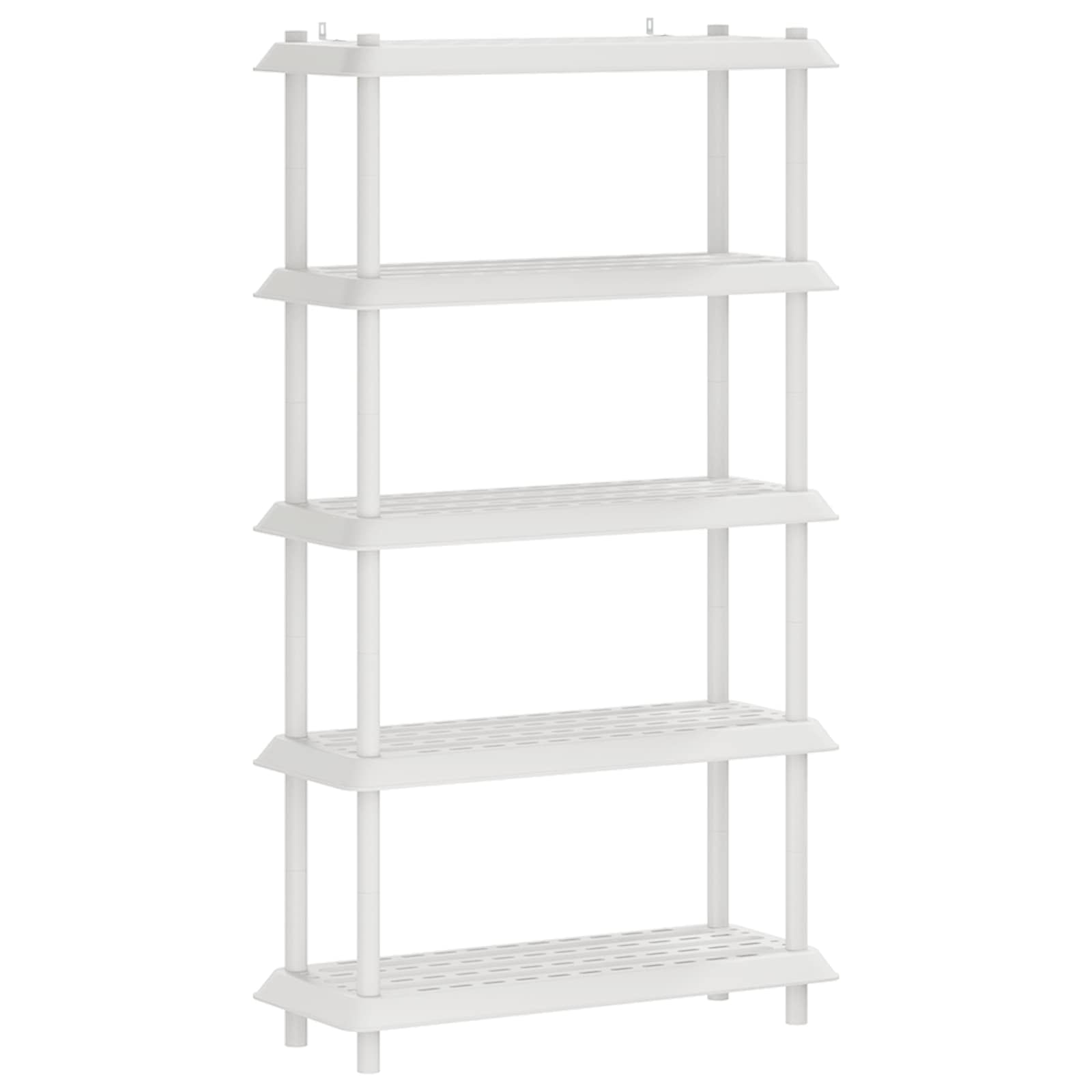 vidaXL Shelving Unit 5-Tier 100 x 40 x 177 cm PP White