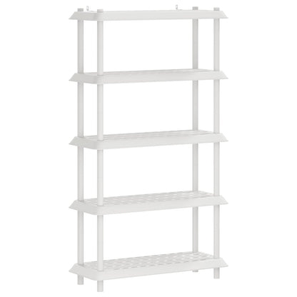 vidaXL Shelving Unit 5-Tier 100 x 40 x 177 cm PP White