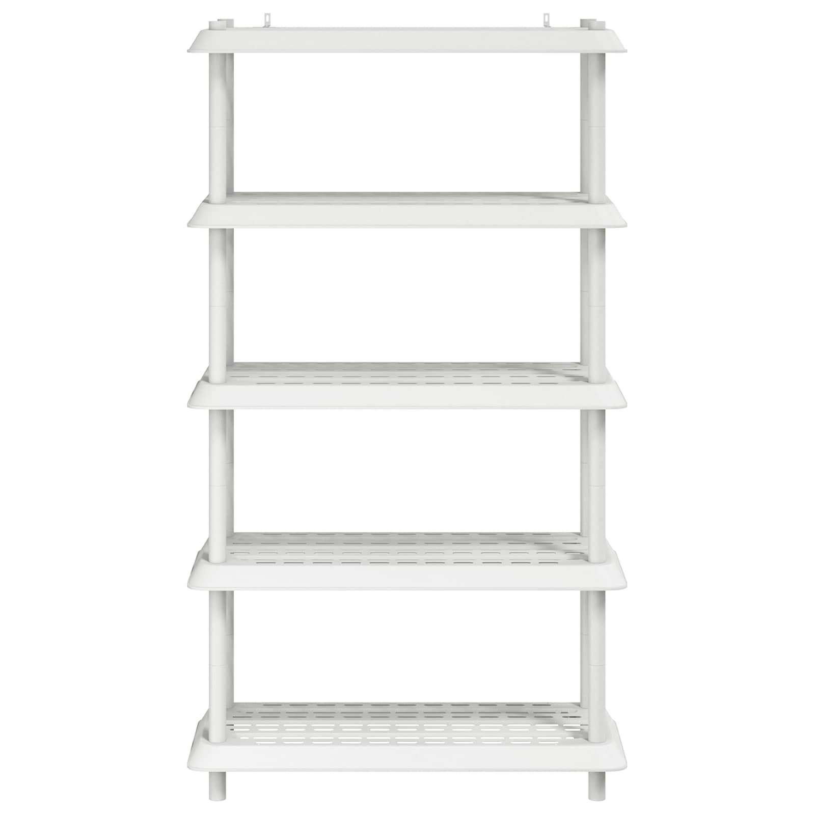 vidaXL Shelving Unit 5-Tier 100 x 40 x 177 cm PP White