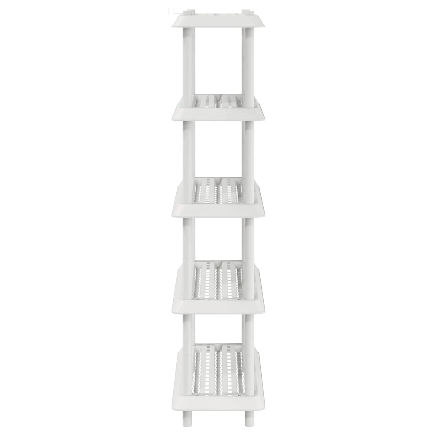 vidaXL Shelving Unit 5-Tier 100 x 40 x 177 cm PP White