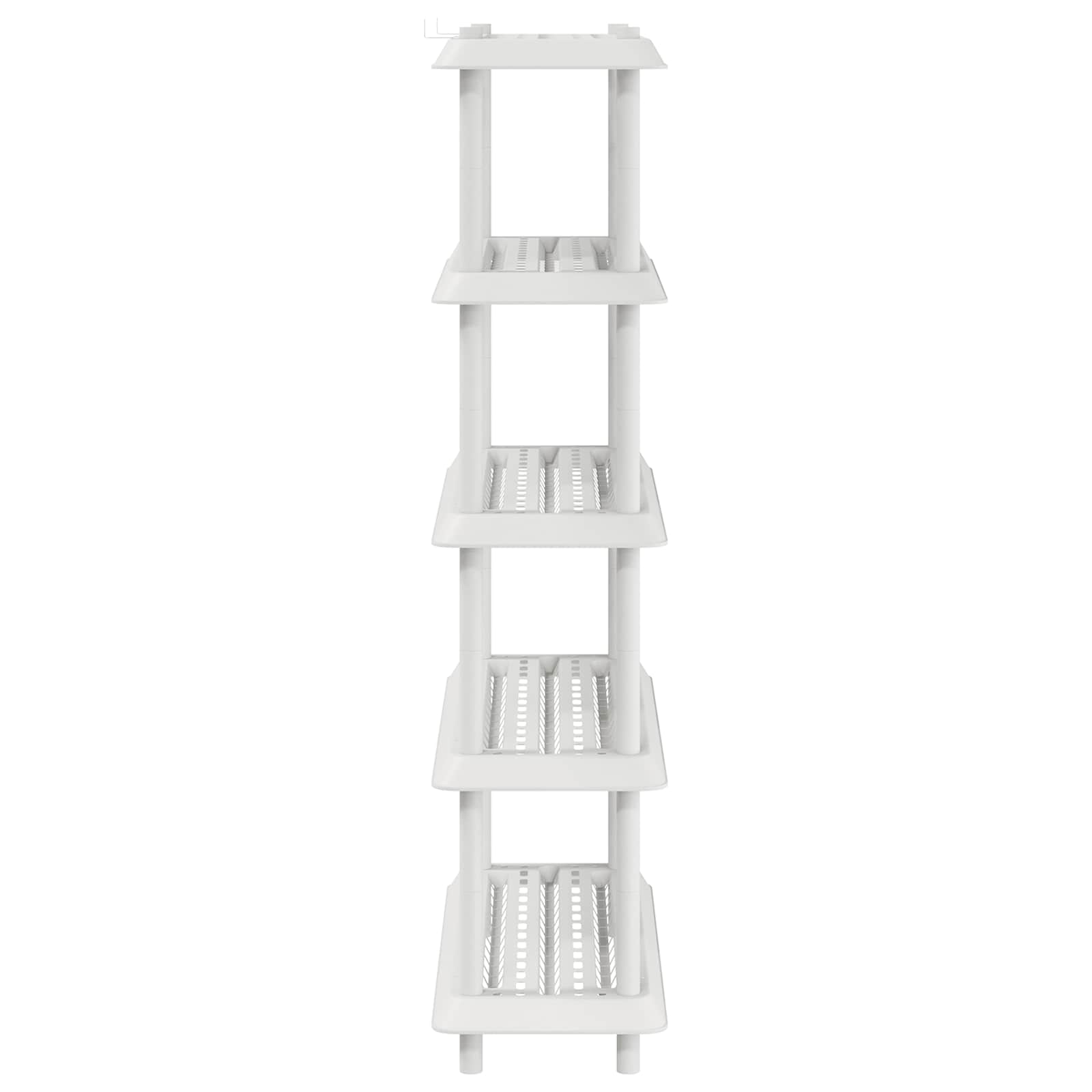 vidaXL Shelving Unit 5-Tier 100 x 40 x 177 cm PP White
