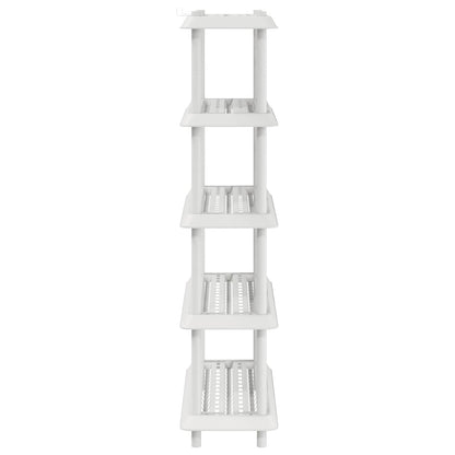 vidaXL Shelving Unit 5-Tier 100 x 40 x 177 cm PP White