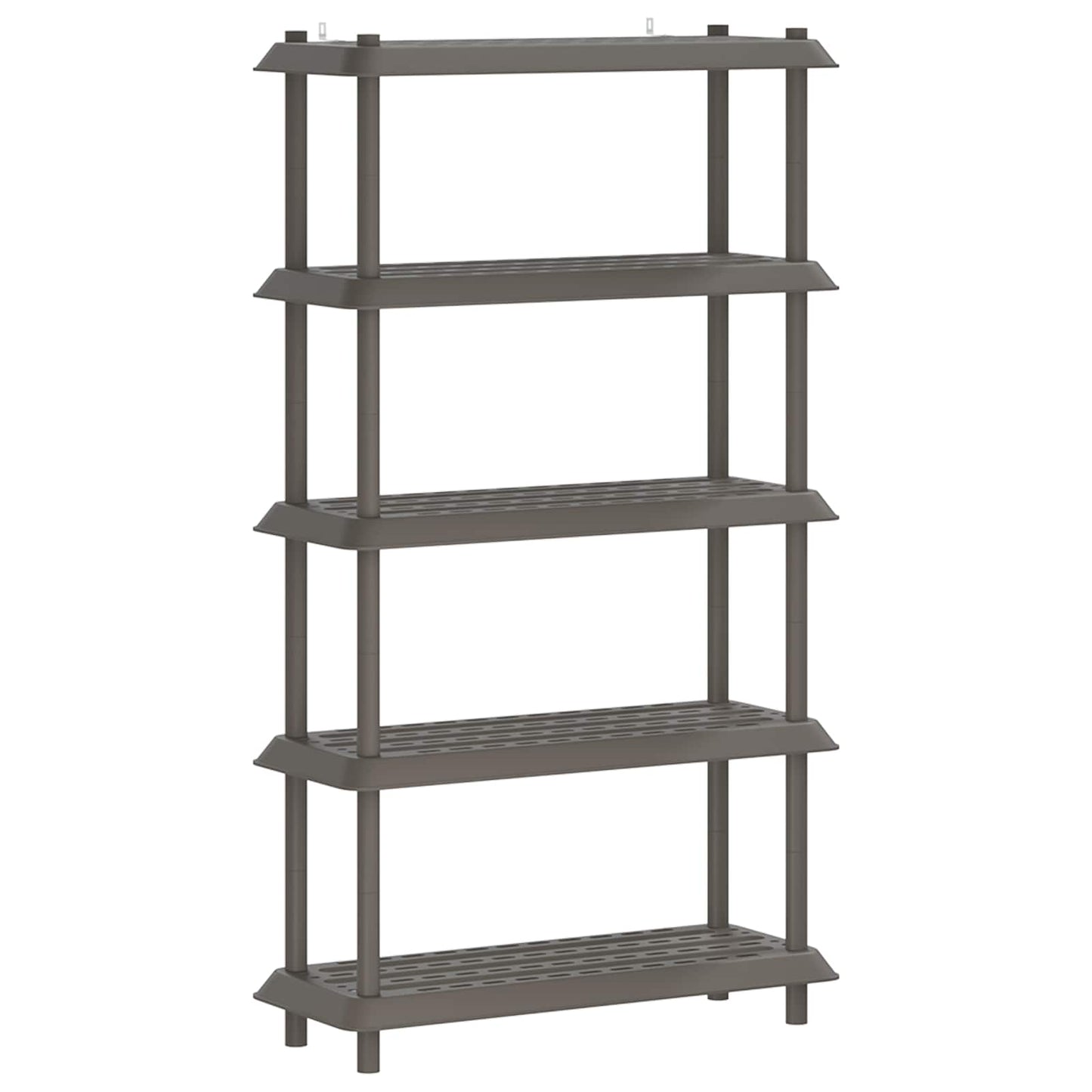 vidaXL Shelving Unit 5-Tier 100 x 40 x 177 cm PP Light Grey