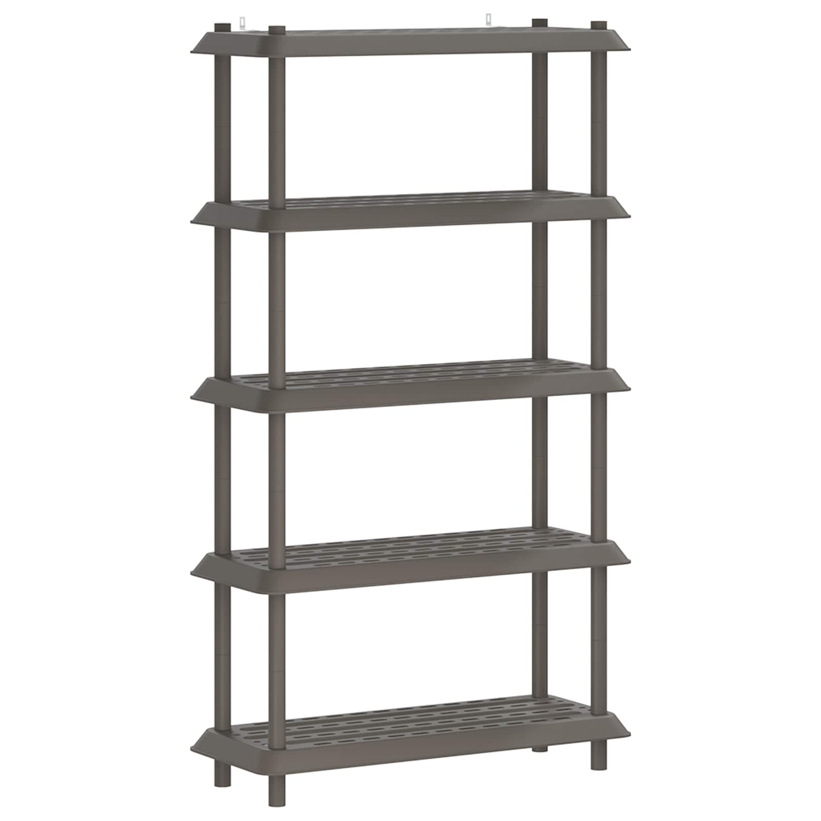 vidaXL Shelving Unit 5-Tier 100 x 40 x 177 cm PP Light Grey