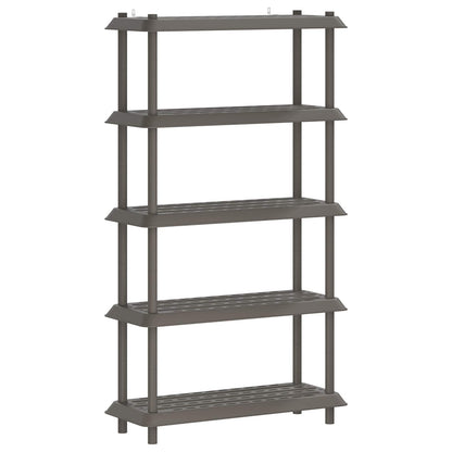 vidaXL Shelving Unit 5-Tier 100 x 40 x 177 cm PP Light Grey
