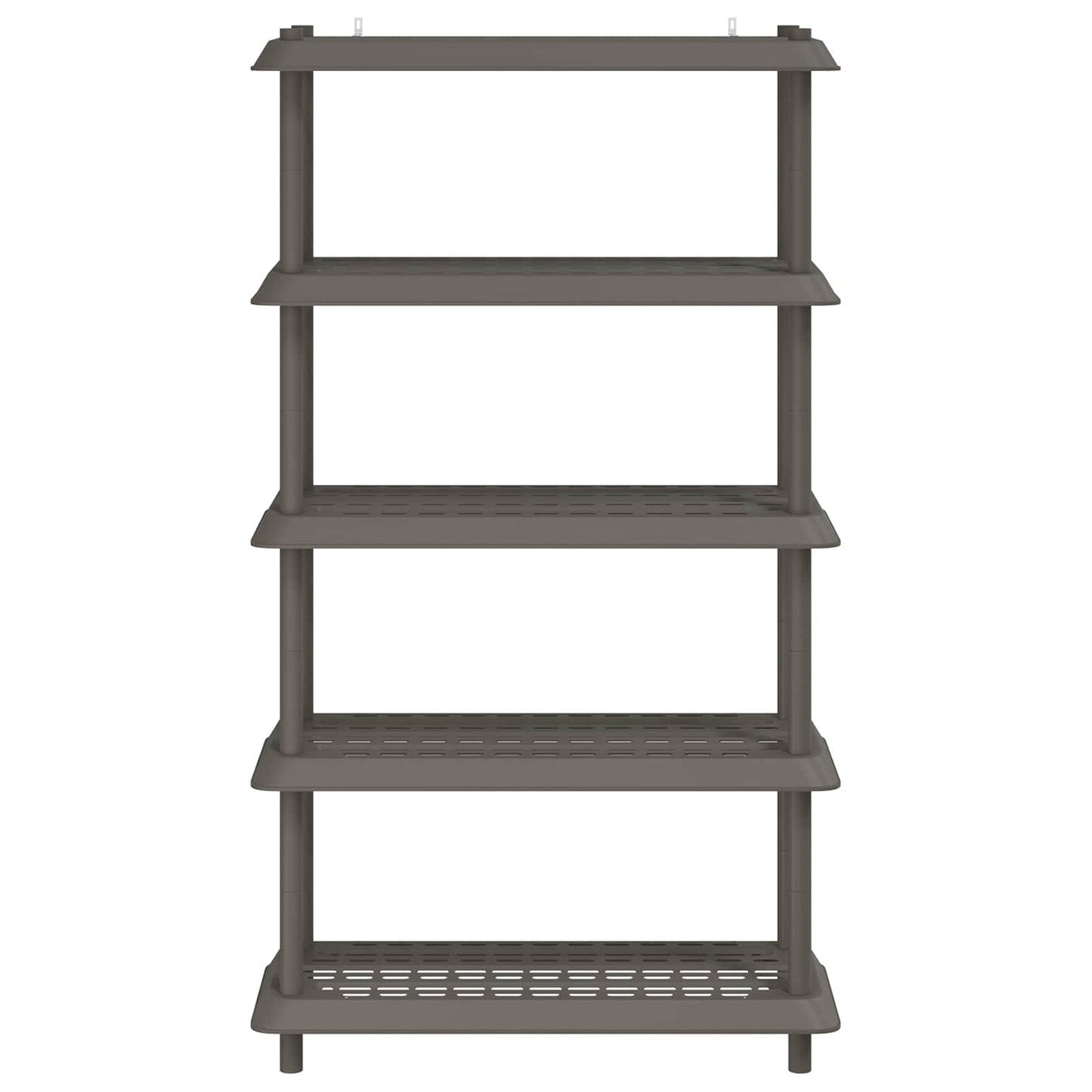 vidaXL Shelving Unit 5-Tier 100 x 40 x 177 cm PP Light Grey