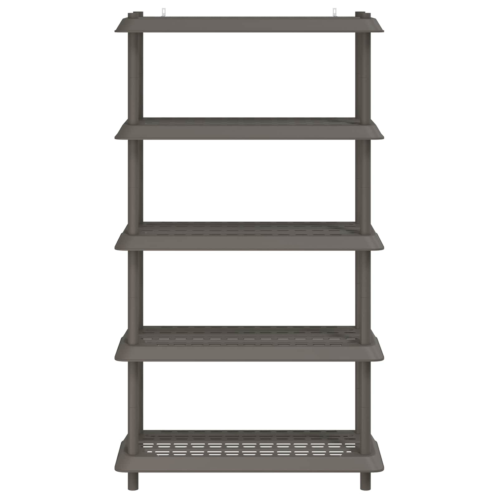 vidaXL Shelving Unit 5-Tier 100 x 40 x 177 cm PP Light Grey