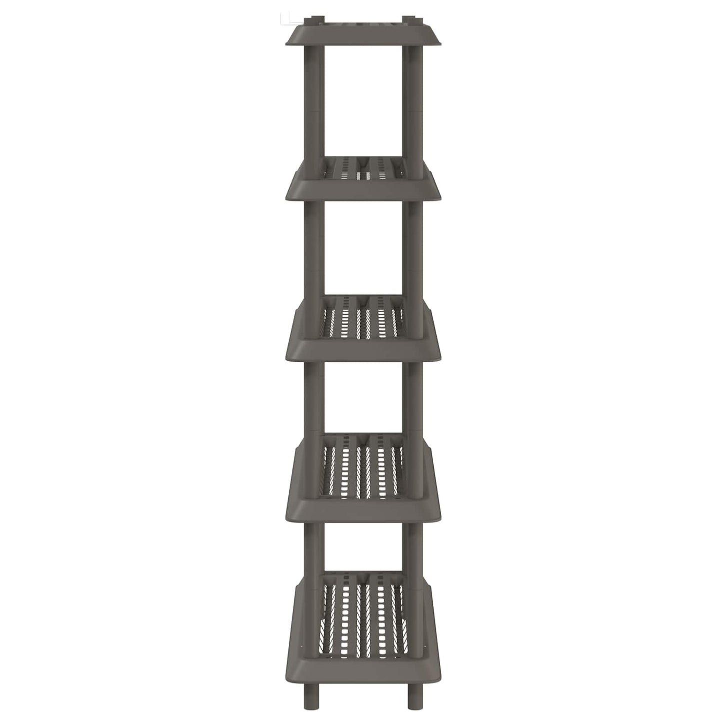vidaXL Shelving Unit 5-Tier 100 x 40 x 177 cm PP Light Grey