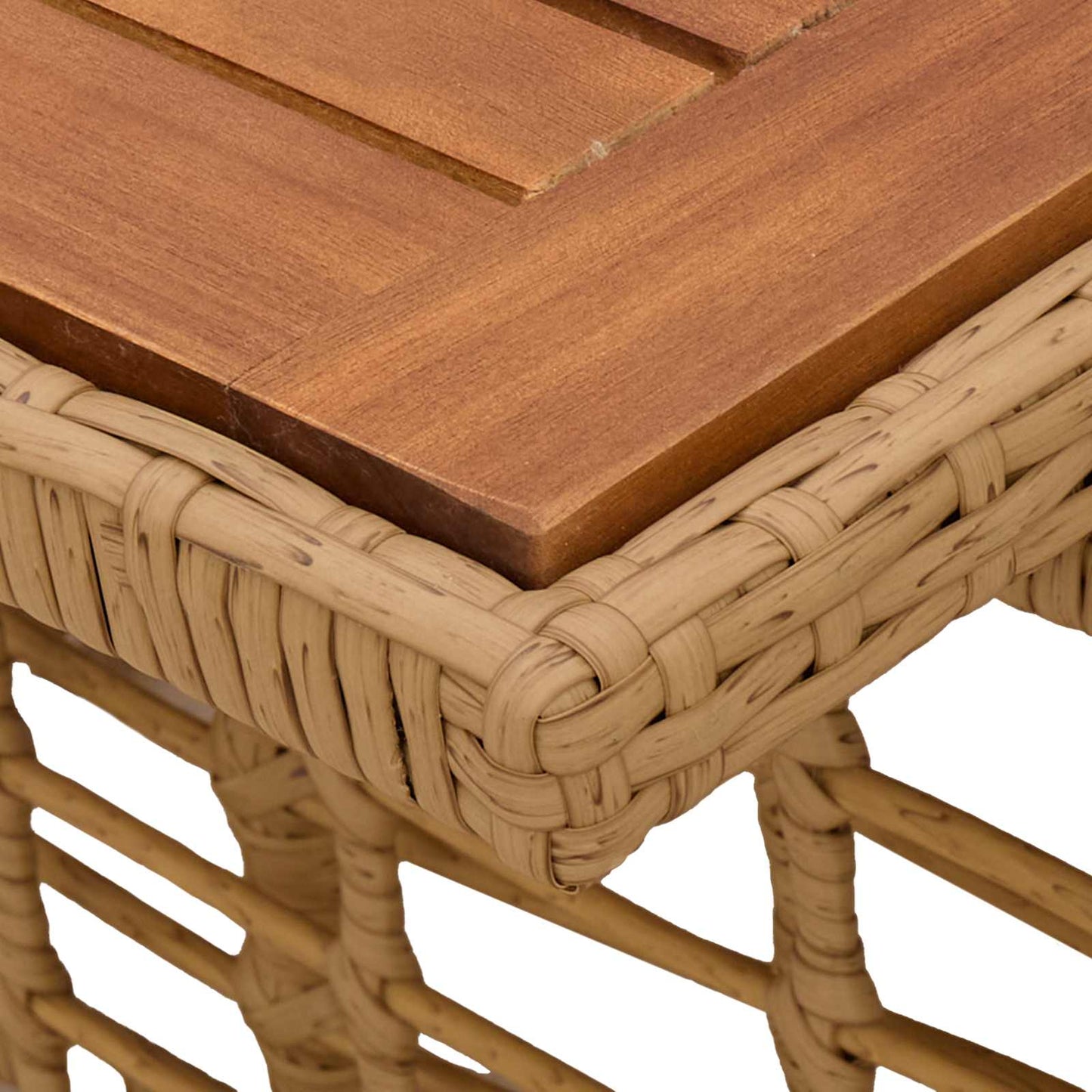 vidaXL Garden Lifting Up Table Natural 100 x 55 x 37 cm - Brown