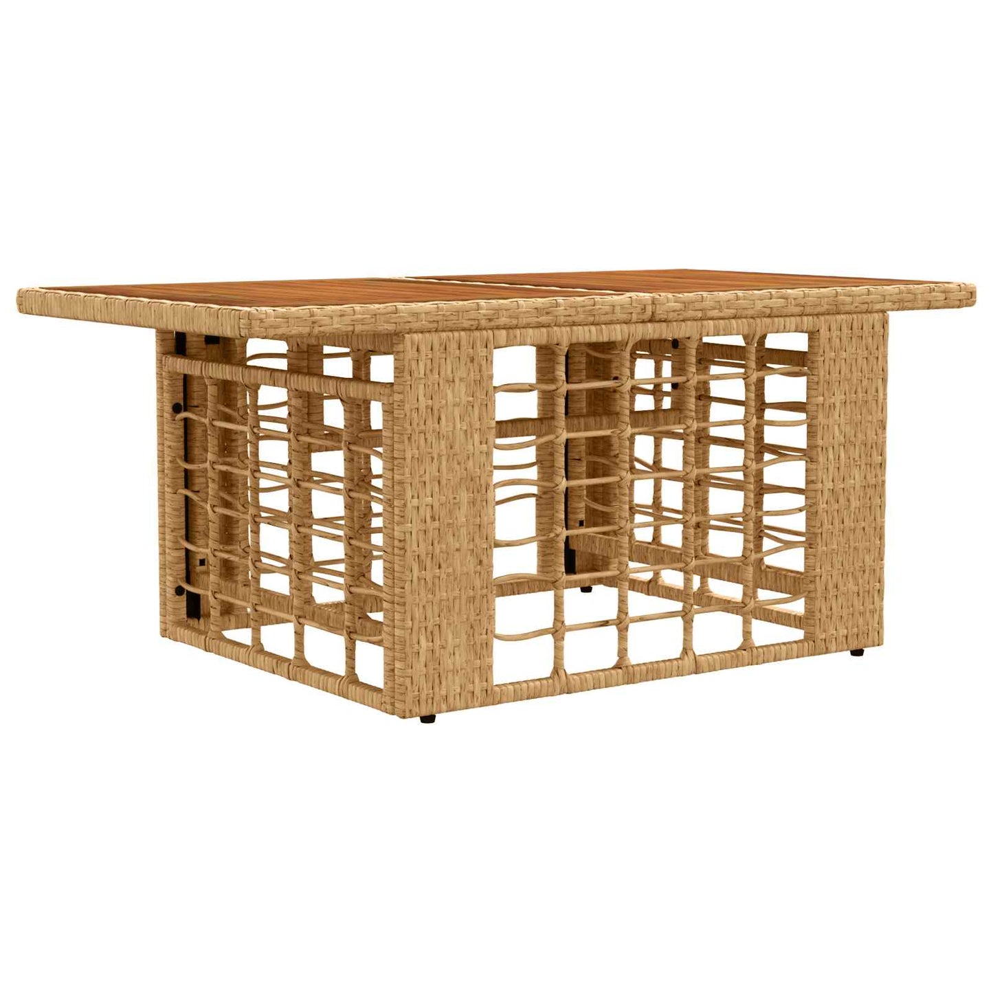 vidaXL Garden Lifting Up Table Natural 100 x 55 x 37 cm - Brown