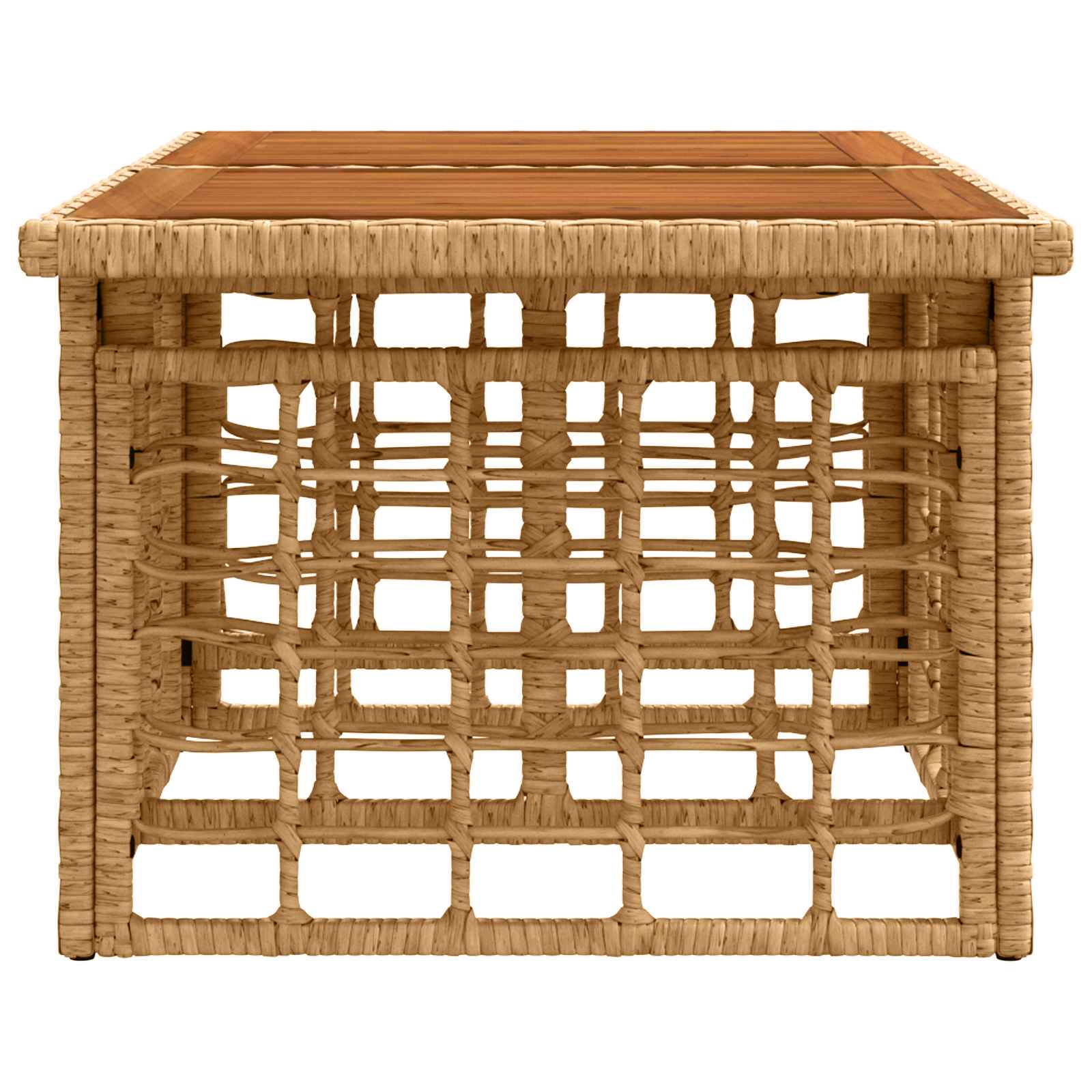 vidaXL Garden Lifting Up Table Natural 100 x 55 x 37 cm - Brown