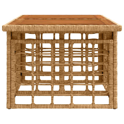 vidaXL Garden Lifting Up Table Natural 100 x 55 x 37 cm - Brown