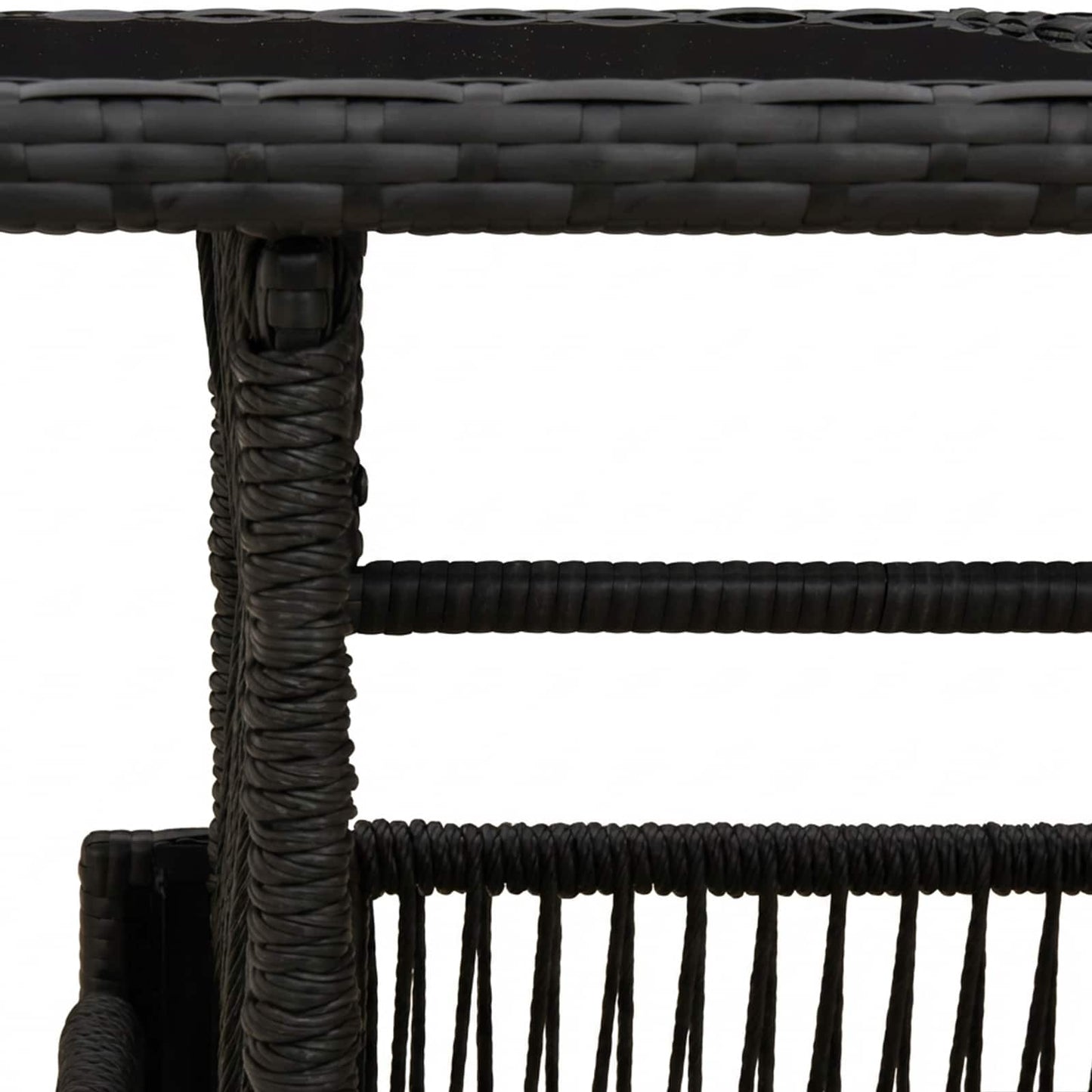vidaXL Garden Lifting Up Table Black 100 x 55 x 37 cm