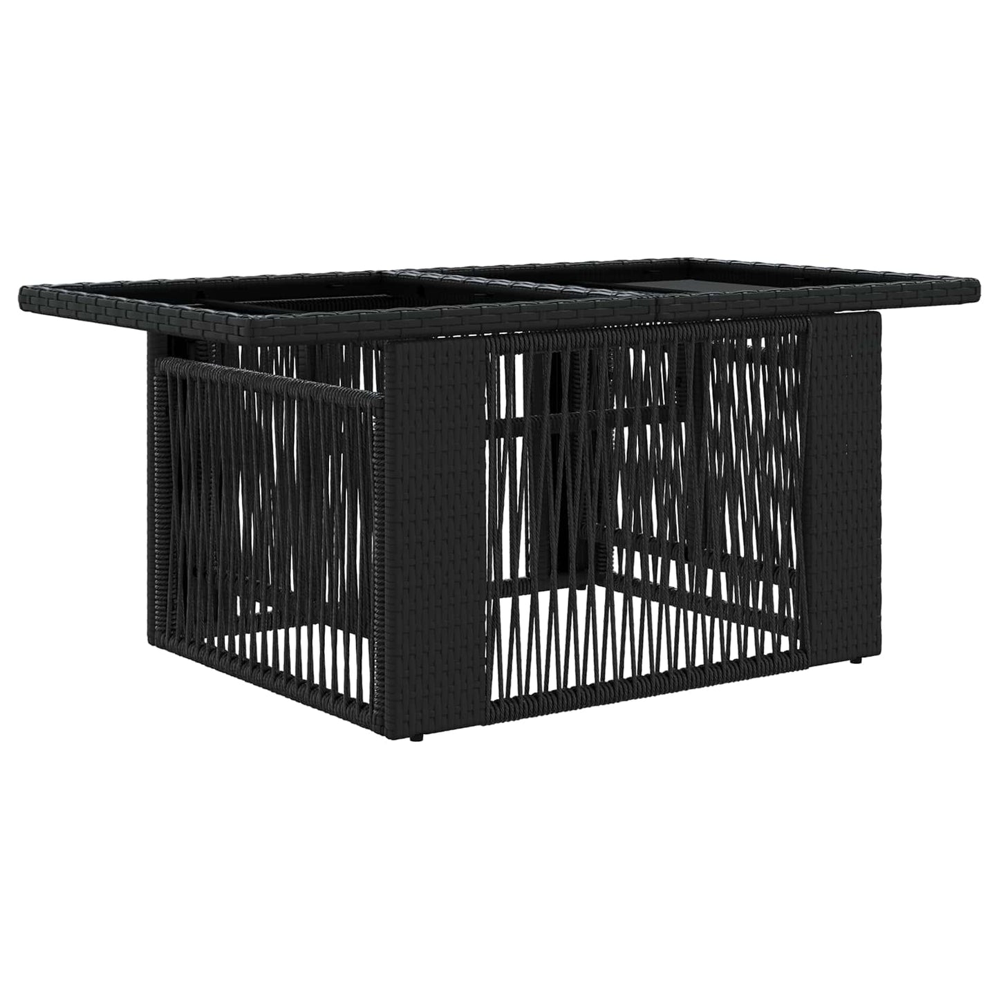 vidaXL Garden Lifting Up Table Black 100 x 55 x 37 cm