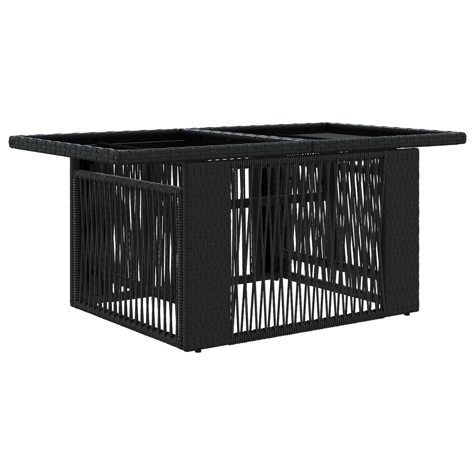 vidaXL Garden Lifting Up Table Black 100 x 55 x 37 cm