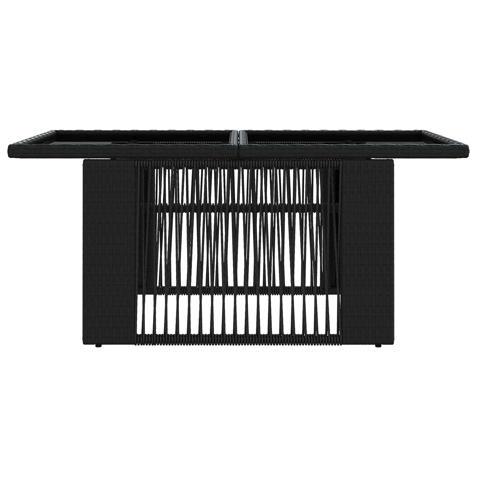 vidaXL Garden Lifting Up Table Black 100 x 55 x 37 cm