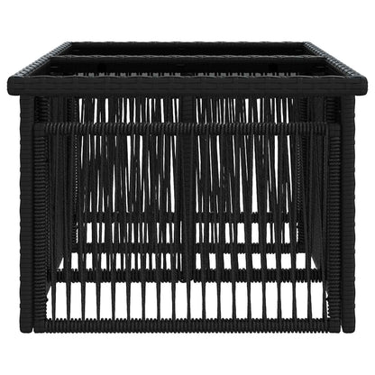 vidaXL Garden Lifting Up Table Black 100 x 55 x 37 cm