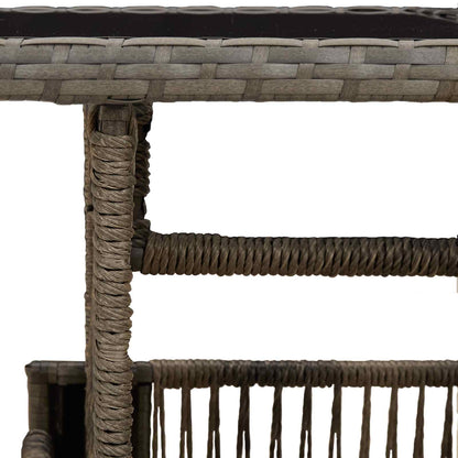 vidaXL Garden Lifting Up Table Grey 100 x 55 x 37 cm