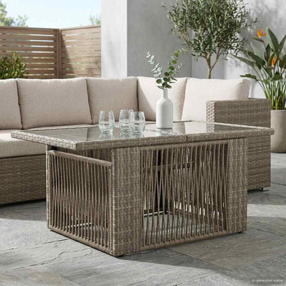 vidaXL Garden Lifting Up Table Grey 100 x 55 x 37 cm