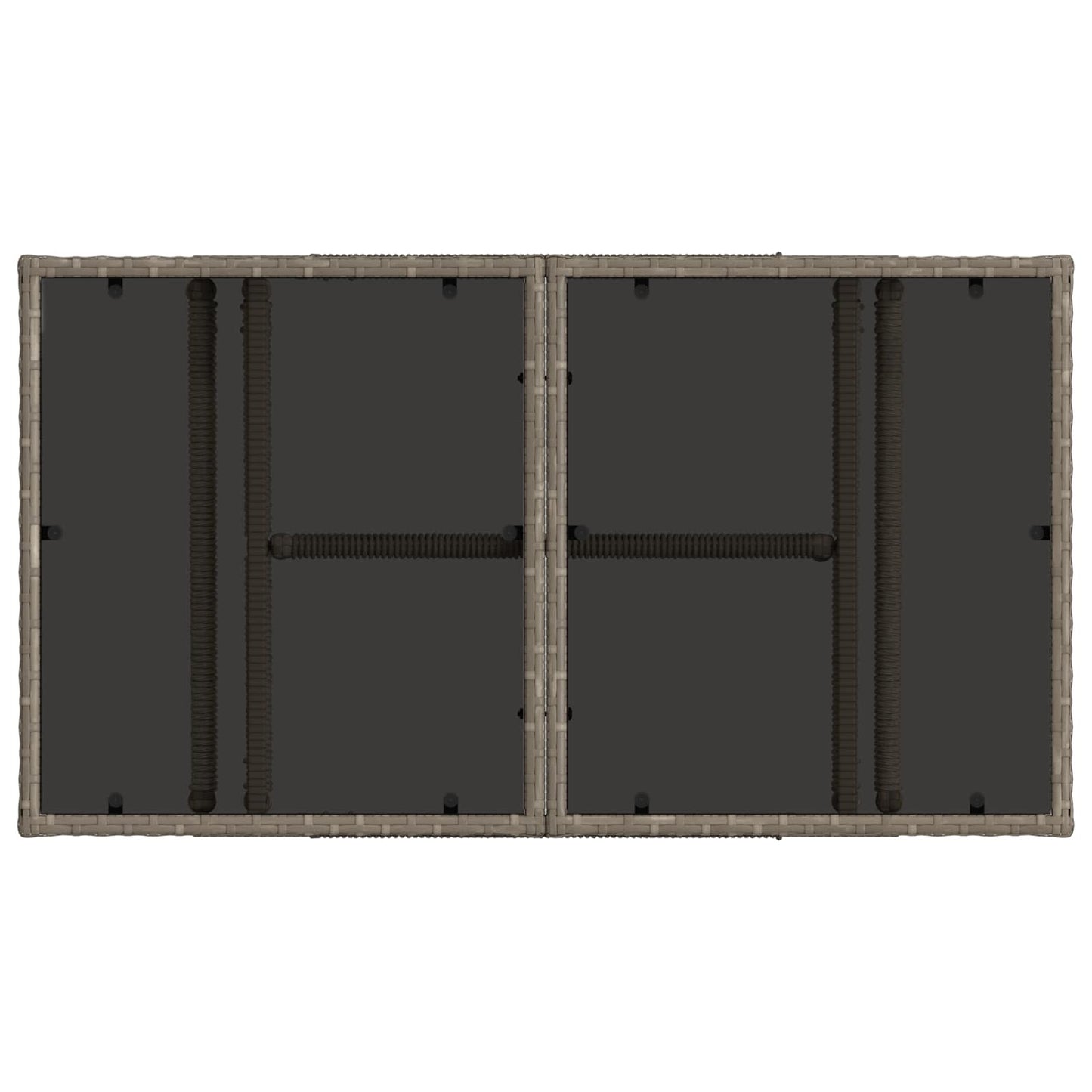 vidaXL Garden Lifting Up Table Grey 100 x 55 x 37 cm
