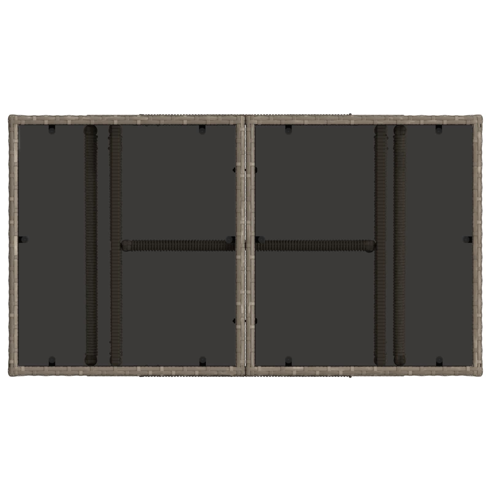 vidaXL Garden Lifting Up Table Grey 100 x 55 x 37 cm