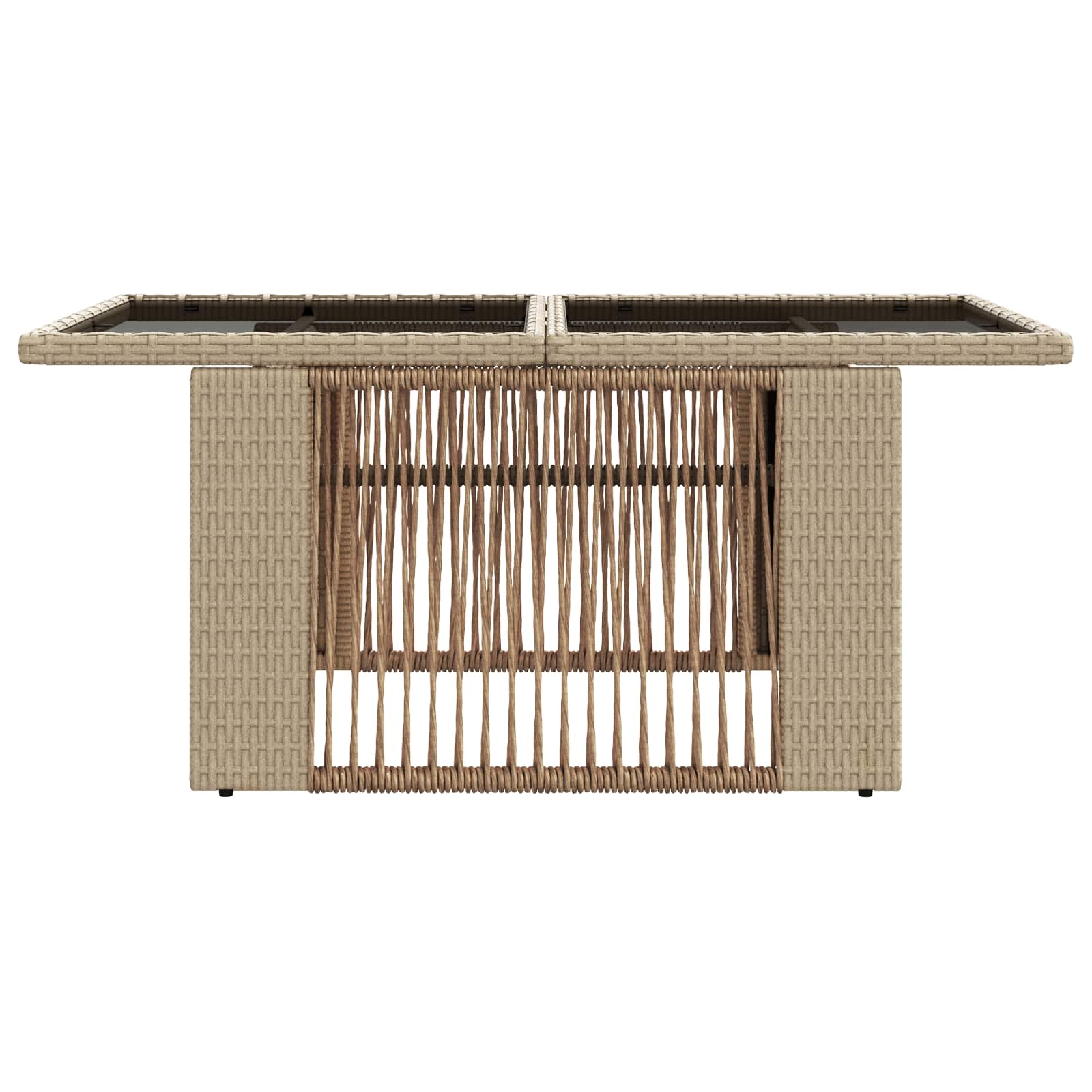 vidaXL Garden Lifting Up Table Beige 100 x 55 x 37 cm