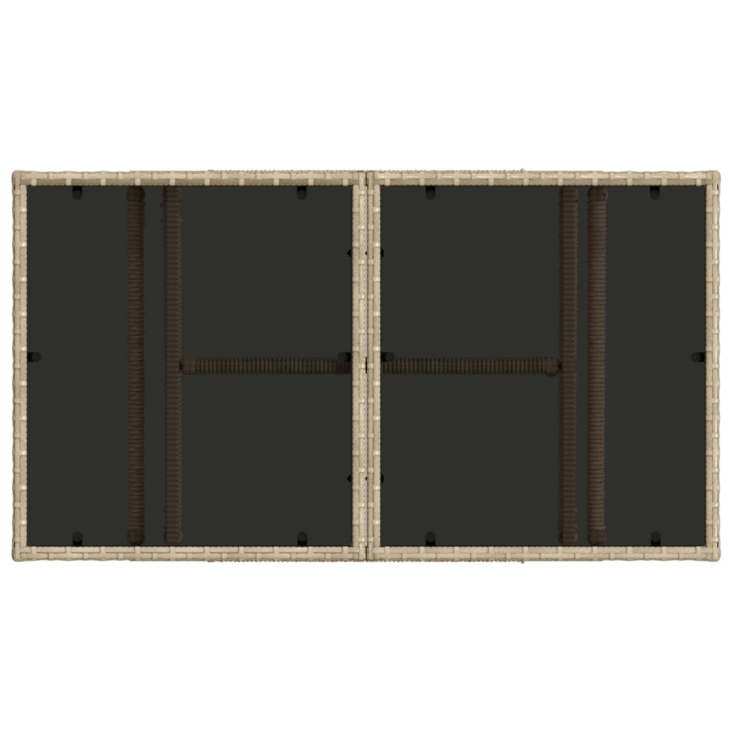 vidaXL Garden Lifting Up Table Beige 100 x 55 x 37 cm