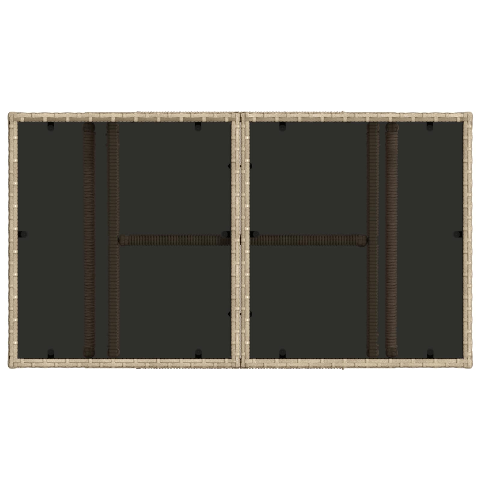 vidaXL Garden Lifting Up Table Beige 100 x 55 x 37 cm