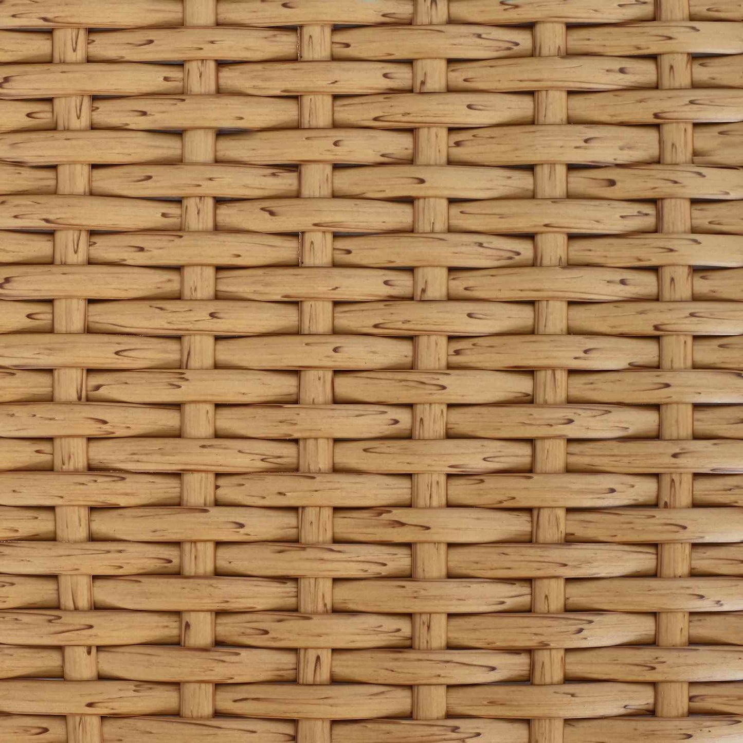 vidaXL Garden Table Natural 55 x 55 x 37 cm PE Rattan and Glass - Brown