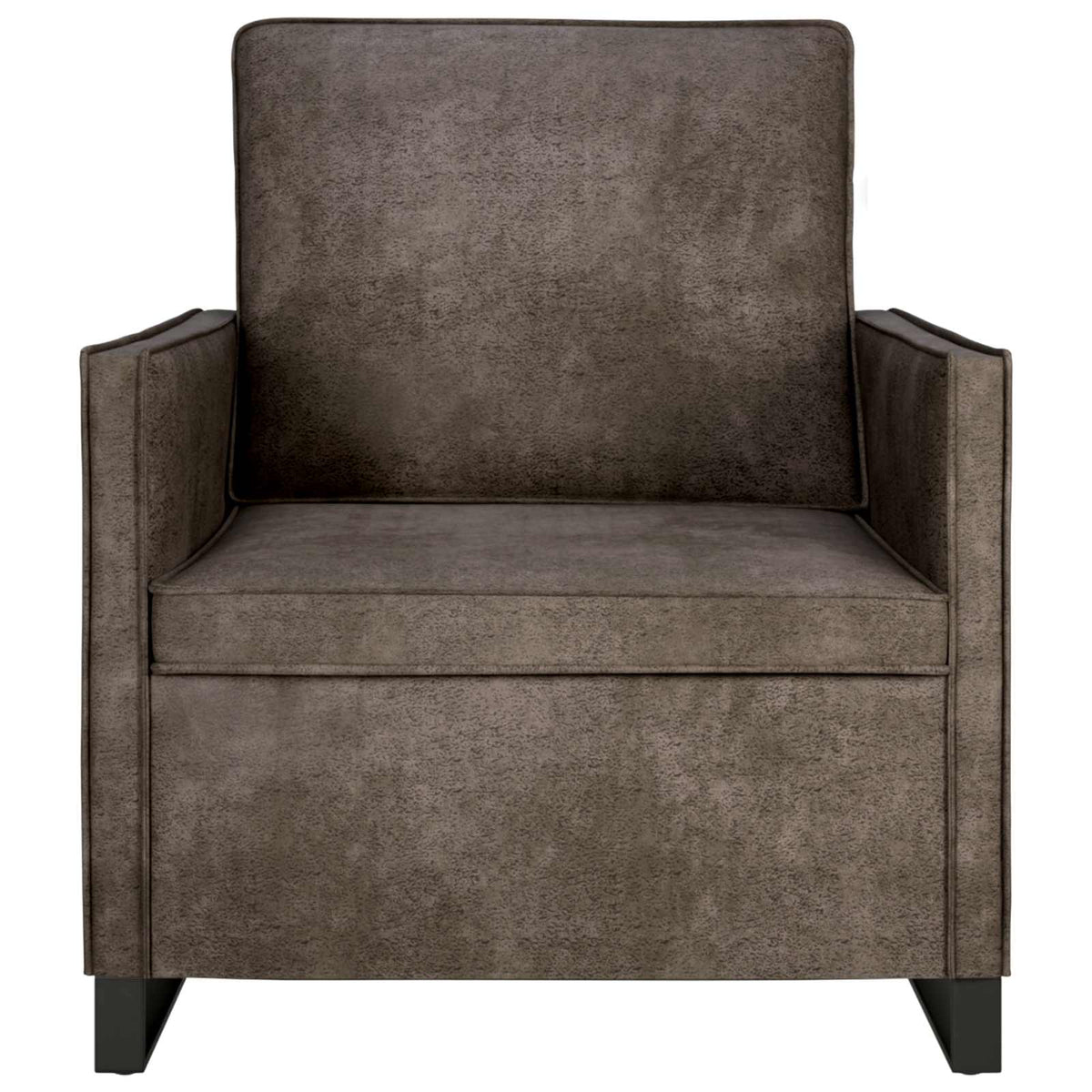 vidaXL Single Sofa Dark Grey 70 x 81 x 82 cm Faux Suede Fabric