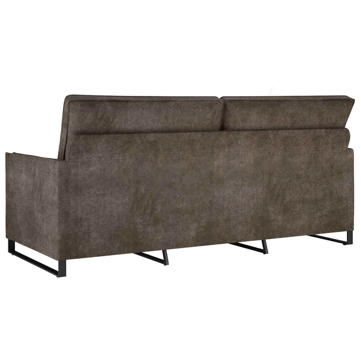 vidaXL 3 Seater Sofa Dark Grey 190 x 81 x 82 cm Faux Suede Fabric