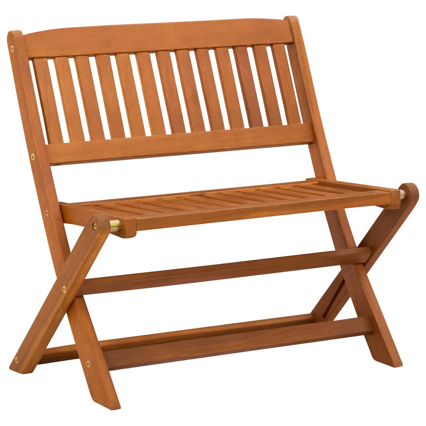 vidaXL Children Bench Brown 61 x 38 x 57 cm Solid Eucalyptus Wood