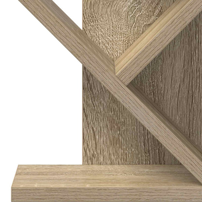 vidaXL Tree Bookshelf 3-Tier 30 x 18 x 40 cm Engineered Wood - Brown
