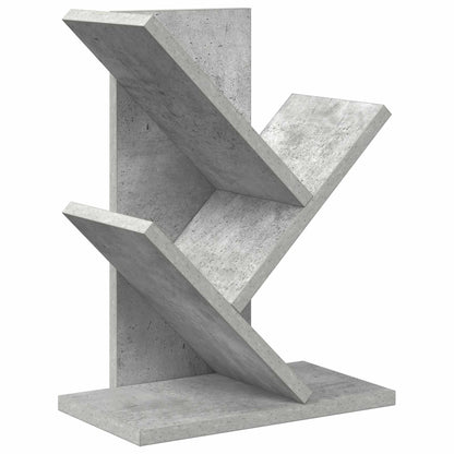vidaXL Tree Bookshelf 3-Tier 30 x 18 x 40 cm Engineered Wood - Grey
