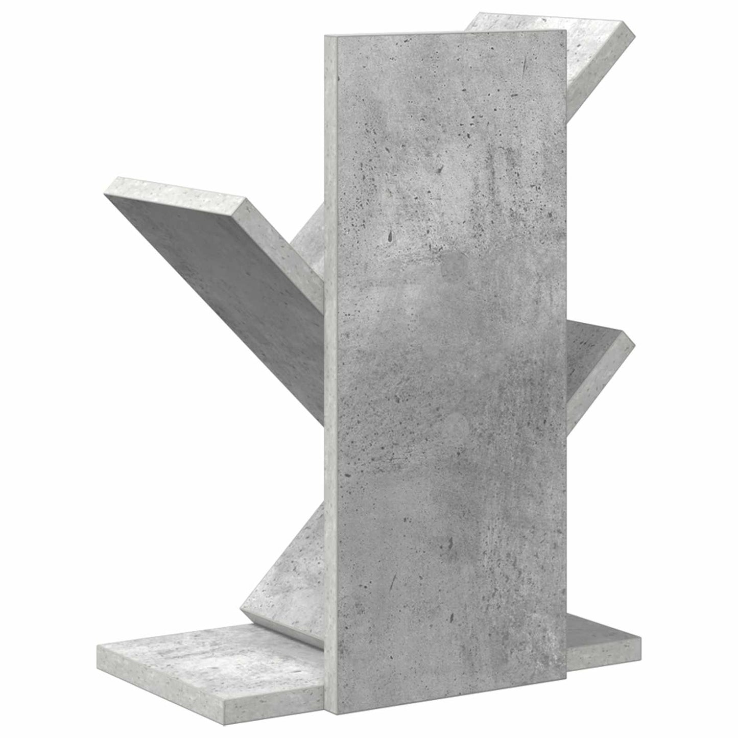 vidaXL Tree Bookshelf 3-Tier 30 x 18 x 40 cm Engineered Wood - Grey
