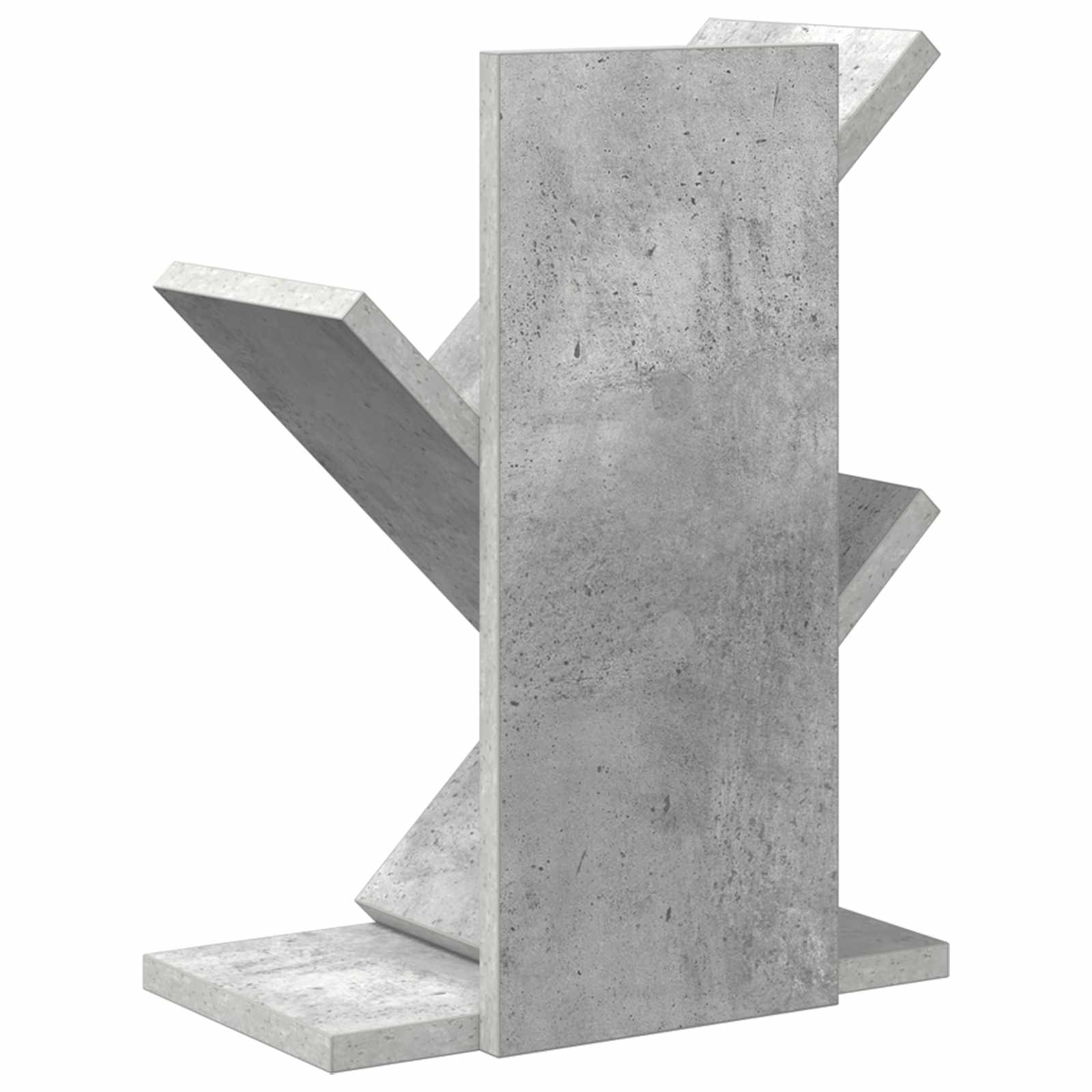 vidaXL Tree Bookshelf 3-Tier 30 x 18 x 40 cm Engineered Wood - Grey