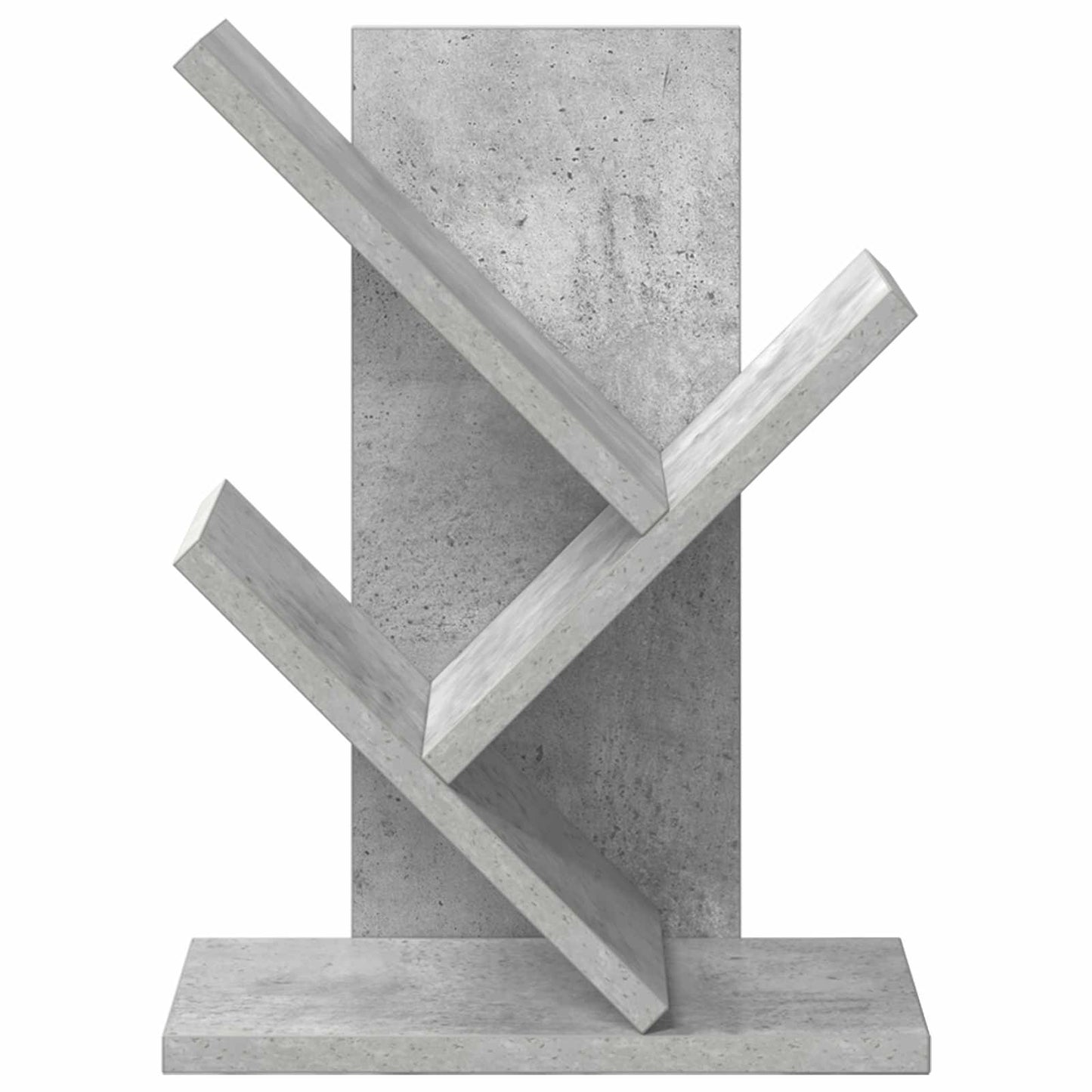 vidaXL Tree Bookshelf 3-Tier 30 x 18 x 40 cm Engineered Wood - Grey