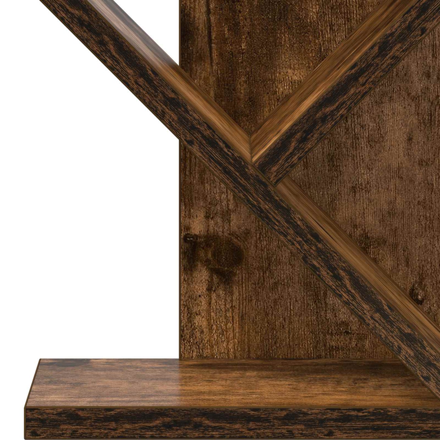 vidaXL Tree Bookshelf 3-Tier 30 x 18 x 40 cm Engineered Wood - Brown - 58412