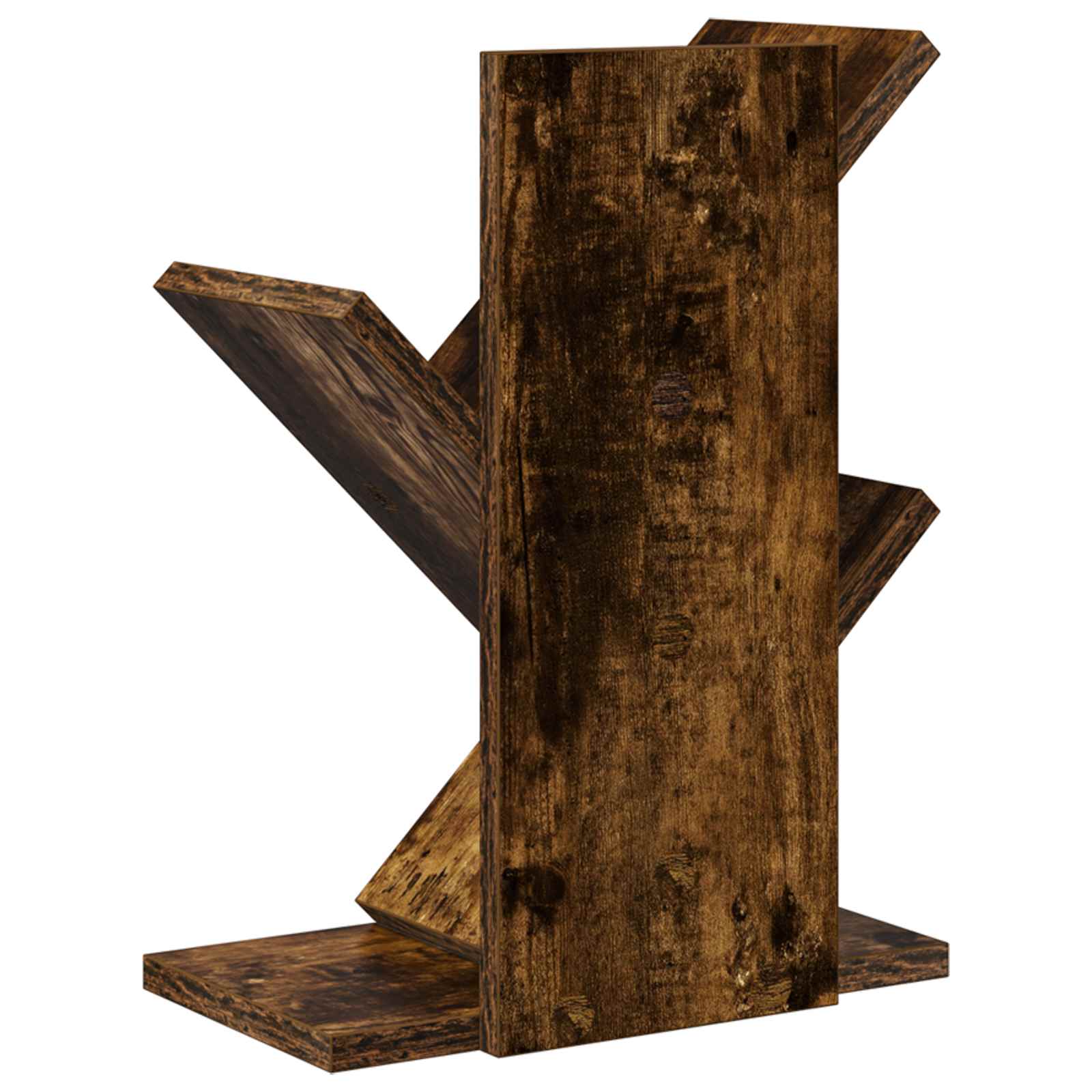 vidaXL Tree Bookshelf 3-Tier 30 x 18 x 40 cm Engineered Wood - Brown - 58412