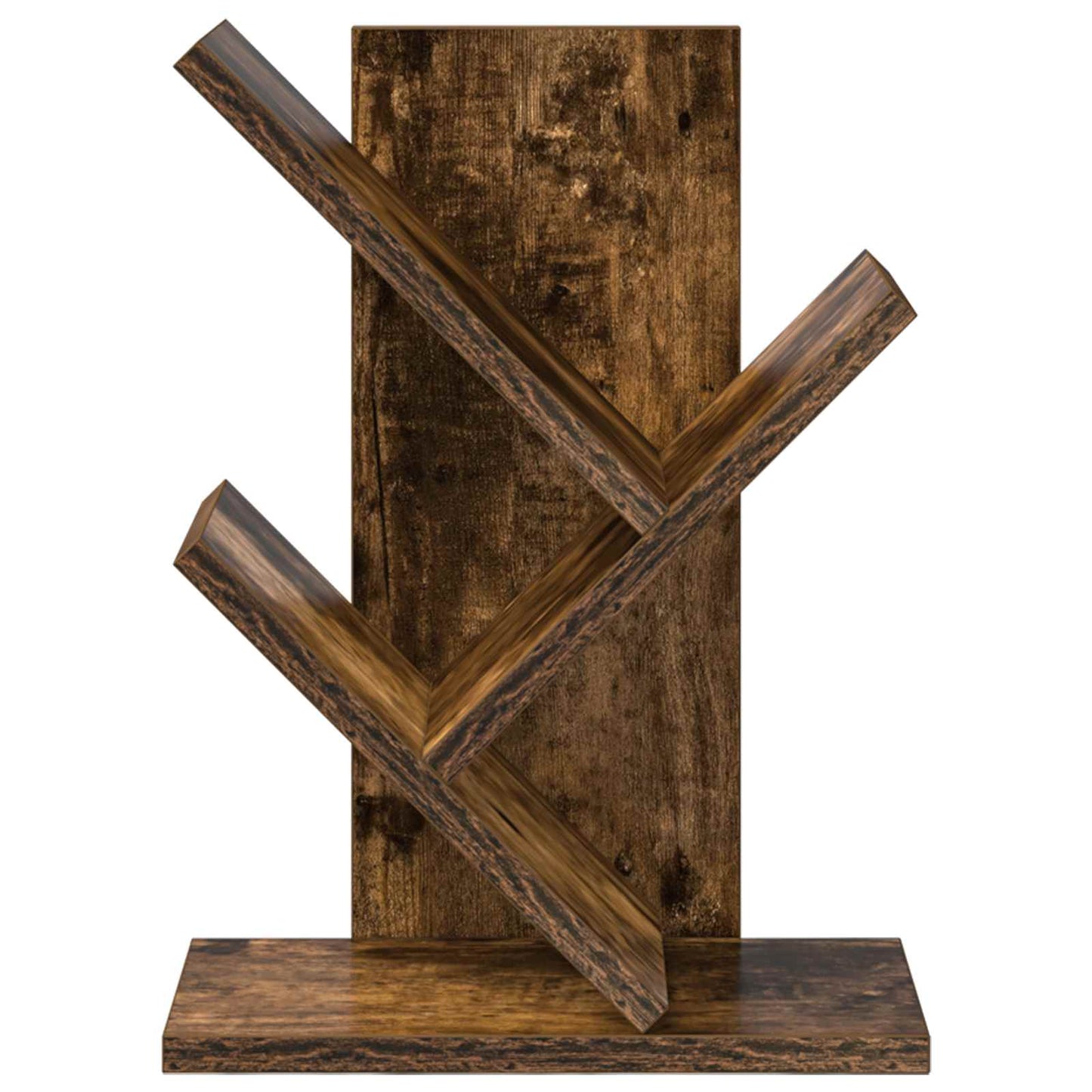 vidaXL Tree Bookshelf 3-Tier 30 x 18 x 40 cm Engineered Wood - Brown - 58412