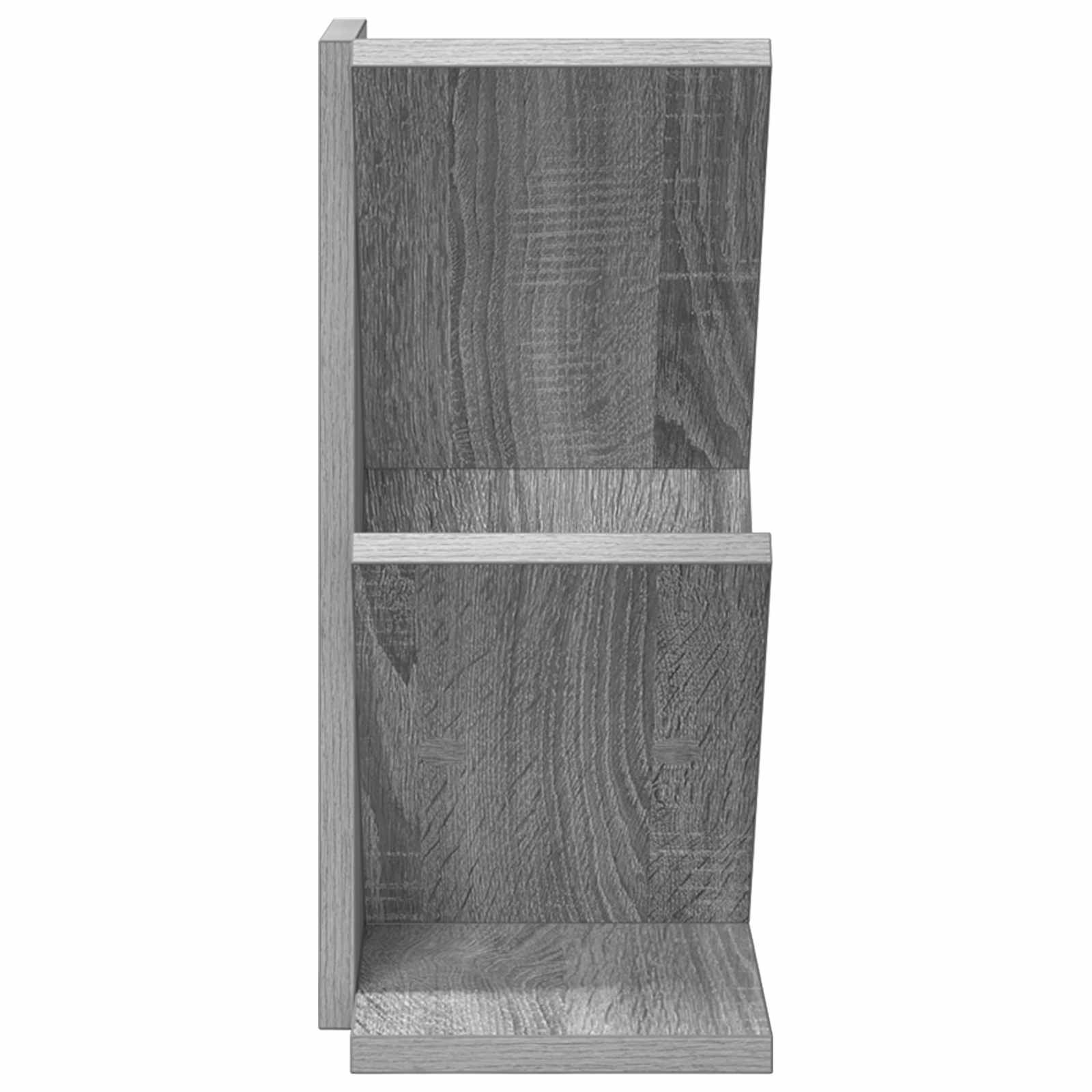 vidaXL Tree Bookshelf 3-Tier 30 x 18 x 40 cm Engineered Wood - Grey - 58413