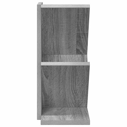 vidaXL Tree Bookshelf 3-Tier 30 x 18 x 40 cm Engineered Wood - Grey - 58413