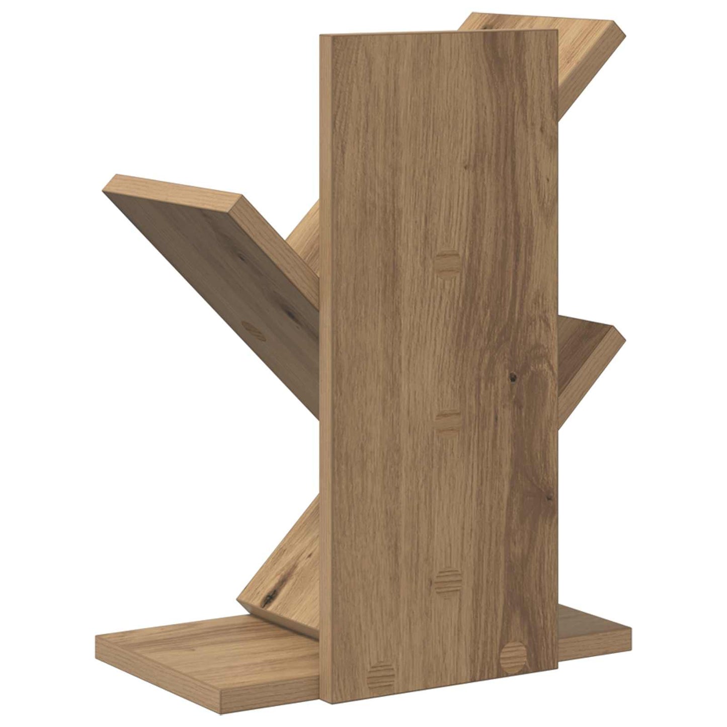 vidaXL Tree Bookshelf 3-Tier 30 x 18 x 40 cm Engineered Wood - Brown - 58425
