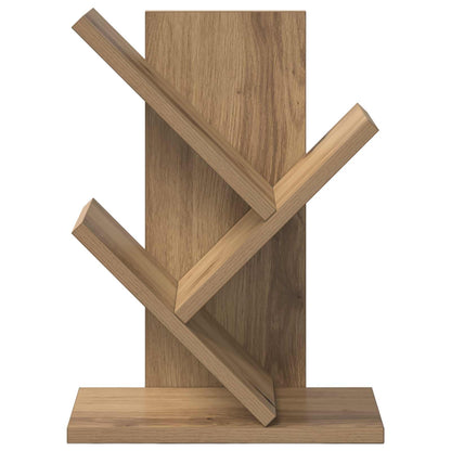 vidaXL Tree Bookshelf 3-Tier 30 x 18 x 40 cm Engineered Wood - Brown - 58425