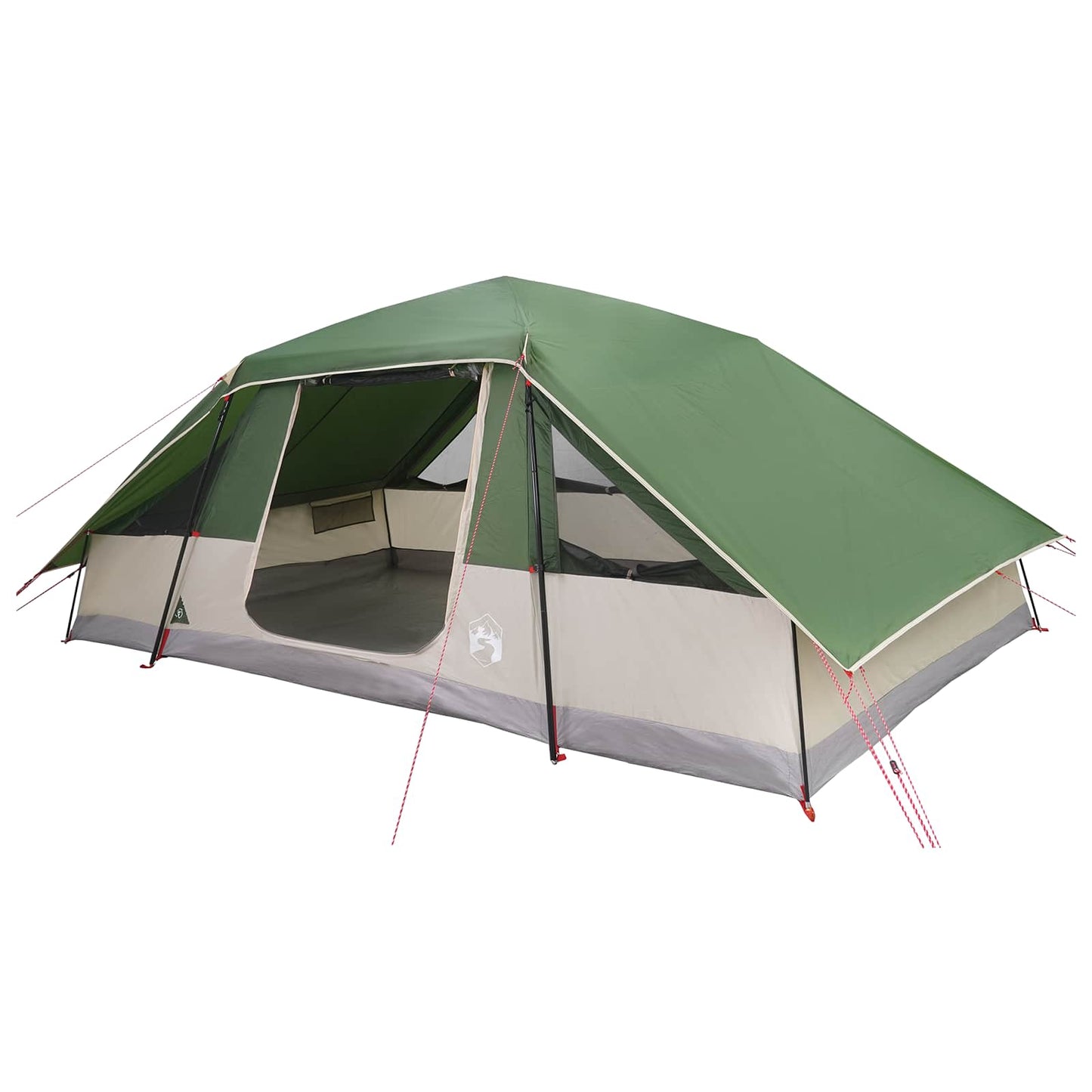 vidaXL Family Tent with Rainfly Water-resistant 10-Person Green - 41816