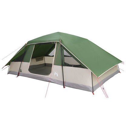 vidaXL Family Tent with Rainfly Water-resistant 10-Person Green - 41816