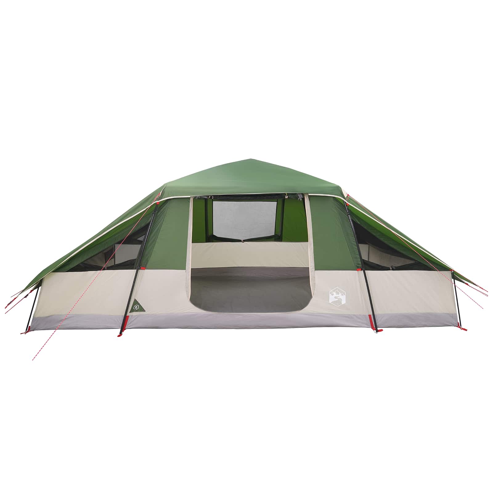 vidaXL Family Tent with Rainfly Water-resistant 10-Person Green - 41816