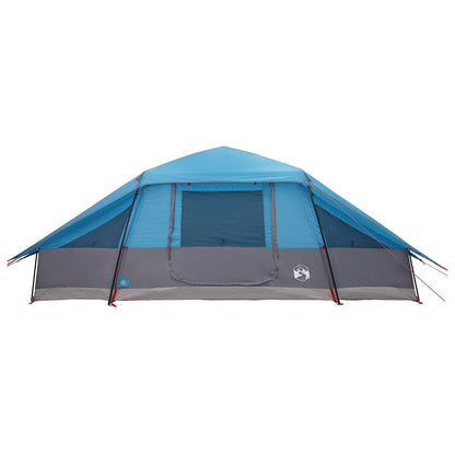 vidaXL Family Tent with Rainfly Water-resistant 10-Person Blue - 41818