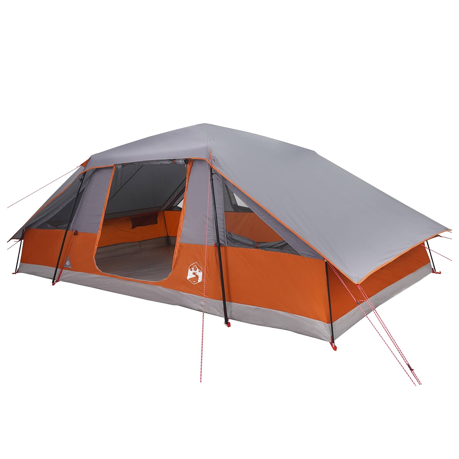 vidaXL Family Tent with Rainfly Water-resistant 10-Person - Grey - 41821
