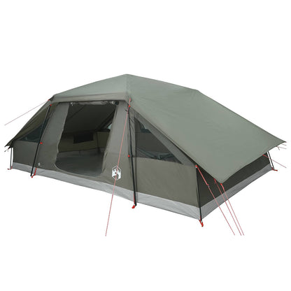 vidaXL Family Tent with Rainfly Water-resistant 10-Person Army Green